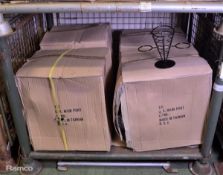 96x Black Metal Food Baskets