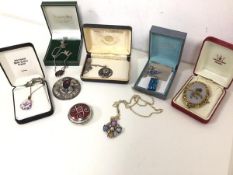 An assortment of costume and silver jewellery, mostly Scottish made, including a Scottish silver