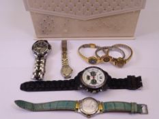 LADY'S & GENT'S WRISTWATCHES (7) including a 9ct gold cased lady's wristwatch with expanding metal