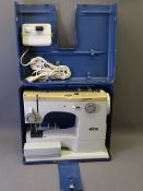 CASED ELNA TSP ELECTRIC SEWING MACHINE with foot pedal E/T