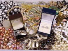 CLOGAU CARIAD HEART SHAPED PENDANT and silver necklace with a mixed quantity of vintage and later