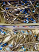 A COLLECTION OF LACE MAKER'S BOBBINS