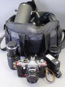 PRAKTICA LTL CAMERA & EQUIPMENT IN CARRY CASE