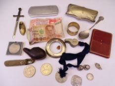 COINS, NOTES & COLLECTABLES, a mixed group including a Falkland Islands five pounds note 14th June