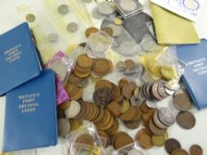 SMALL GROUP OF PRE DECIMAL BRITISH COINAGE & COMMEMORATIVE CROWNS