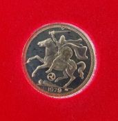 ELIZABETH II GOLD HALF SOVEREIGN, 1979, limited edition of 30,000 with COA Condition Report: in very