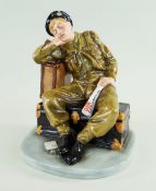 ROYAL DOULTON CLASSICS FIGURINE, THE RAILWAY SLEEPER HN4418, limited edition (1224/2500), 18cms