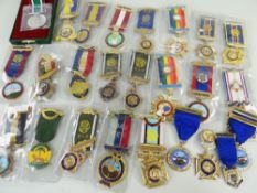 ASSORTED R.A.O.B. (BUFFS) MEDALS, mostly in slip cases with ribbons together with a few others