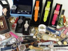 ASSORTED LADIES FASHION WATCHES some boxed, approx. 50