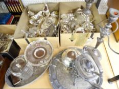 VICTORIAN & LATER EPNS & WHITE METAL, a good quantity (within 2 boxes and loose)