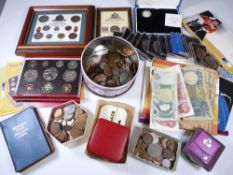 VINTAGE & LATER MAINLY BRITISH COIN & BANKNOTE COLLECTION including Royal Mint Commemoratives,