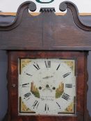 JONES BETHESDA LONGCASE CLOCK (requiring restoration), 14inch square painted dial, the cast