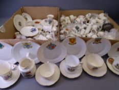 W H GOSS, SHELLEY, Arcadian and other crested chinaware collection, a large quantity