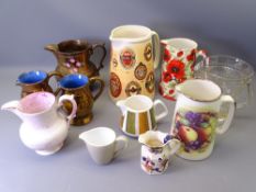 LUSTRE, MASONS MANDALAY, reproduction brewery advertising jugs