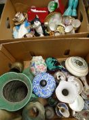 COALPORT BATWING, SYLVAC, RADFORD decorative cabinet and ornamental ware (within 2 boxes)