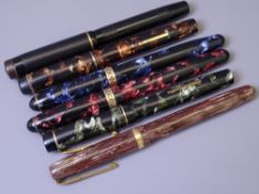 MENTMORE & WATERMAN - Vintage (1940s) Black Mentmore Auto-Flow fountain pen with gold plated trim