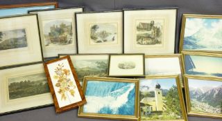 MIXED MEDIA PARCEL including 'Views of Conwy', 'Conwy Castle', 'Trevor Hall, Denbighshire' and other