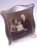 BIRMINGHAM SILVER PORTRAIT/PHOTO FRAME 1925, maker W J Myatt & Co, 26 x 20cms with easel back (