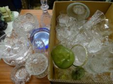 CUT & OTHER FRUIT BOWLS, VASES & DRINKING GLASSWARE