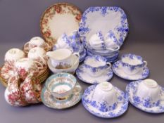 SHELLEY DAINTY BLUE TEAWARE approximately 30 pieces with a Victorian part teaset ETC