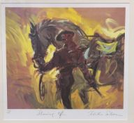 TABITHA SALMON Limited Edition print (407/850) - 'Showing Off', signed in pencil, 39 x 41cms