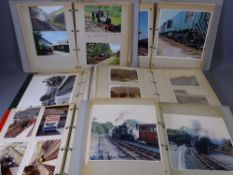 RAILWAYANA - several albums of historical steam photographs and related scenes, many North Wales