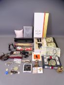 COLLECTABLES, SCENT BOTTLES, souvenir spoon, Swiss Army type knife, pen collections including Parker