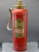 VINTAGE FIRE EXTINGUISHER labelled 'Dragon South Wales Fire Protection Engineers'