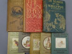 VINTAGE CHILDREN'S BOOKS (8) to include Nonsense Songs & Stories by Edward Lear, 6th Edition 1888,