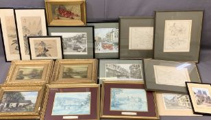 BRITTON landscapes and other paintings and prints ETC