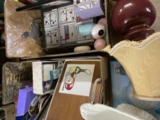 HOUSEHOLD ITEMS - coasters, boxed cheese board set and miscellaneous items