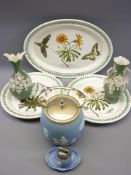 PORTMEIRION THE BOTANIC GARDEN PLATES & SERVER, Wedgwood Jasperware, biscuit barrel and similar