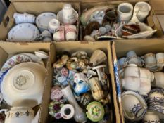 TEA & COFFEEWARE, an assortment of several patterns and miscellaneous china and pottery