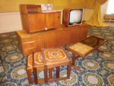 MID-CENTURY TEAK FURNITURE ENSEMBLE, five items to include A H McIntosh & Co Ltd Kirkcaldy
