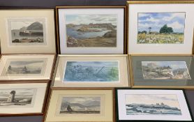 PAINTINGS & PRINTS a parcel to include KEITH ANDREW - 'Gate Stones', 26 x 39cms