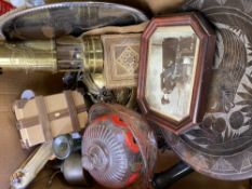 ABERAMAN COLLIERY, BRITISH COAL MINING LAMP, brassware and other miscellaneous items