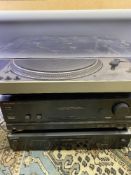 TECHNICS SL-1800 DIRECT DRIVE TURNTABLE, Optimus SA-2002 amplifier and a Sony CD separate