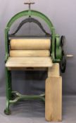 GOOD VINTAGE PAINTED CAST IRON MANGLE, W J Harris & Co Ltd, marked 'The Harris Climax', apparently