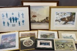 ALIX BAKER limited edition print 750/750 - depicting H M Forces, 33 x 45cms, ALAN KIRKPATRICK