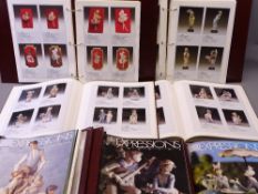 LLADRO COLLECTOR'S SOCIETY PUBLICATIONS to include Volumes 1 - 4, Early 1940s to 1996 and three