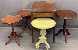 VINTAGE & REPRODUCTION GROUP OF OCCASIONAL/SIDE TABLES including a rectangular top side table with