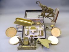 COLLECTABLES - vanity case, compacts, vintage desk calendars ETC