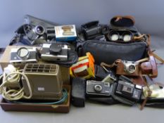 PHOTOGRAPHY ITEMS - KONICA C35 vintage camera, Cosina Compact 35E camera, boxed cameras ETC also
