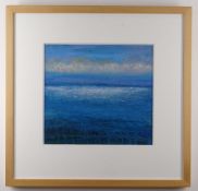 DAVID HENLEY gouache on paper - entitled verso 'Late Afternoon Slackwater', signed, 27 x 29cms (