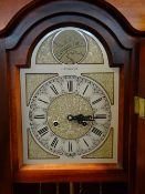 MODERN STAINED BEECH LONGCASE CLOCK, dial signed C. Wood & Sons