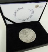 THE 2011 ROYAL MINT SILVER MEDAL, Limited Edition No. 97 of 500 with Certificate of Authenticity