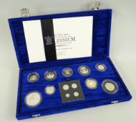 ROYAL MINT UK MILLENNIUM SILVER COLLECTION, cased with Certificate of Authenticity, No. 02136,