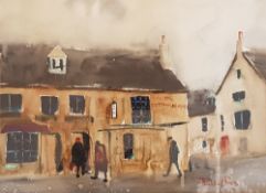 PHILIP ROSS watercolour - Cotswold Arms, 80 x 68cms Framed and glazed