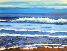 KEN ALLUM print signed by artist Entitled 'Breaking Wave' 51cm x 41cm