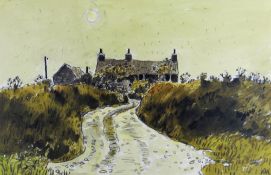 SIR KYFFIN WILLIAMS RA limited edition (13/150) unframed colour print - entitled 'Penrhyn Du,